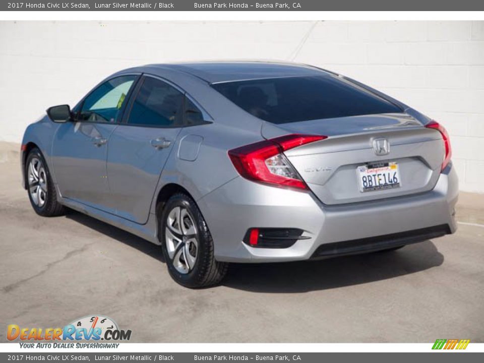 2017 Honda Civic LX Sedan Lunar Silver Metallic / Black Photo #2