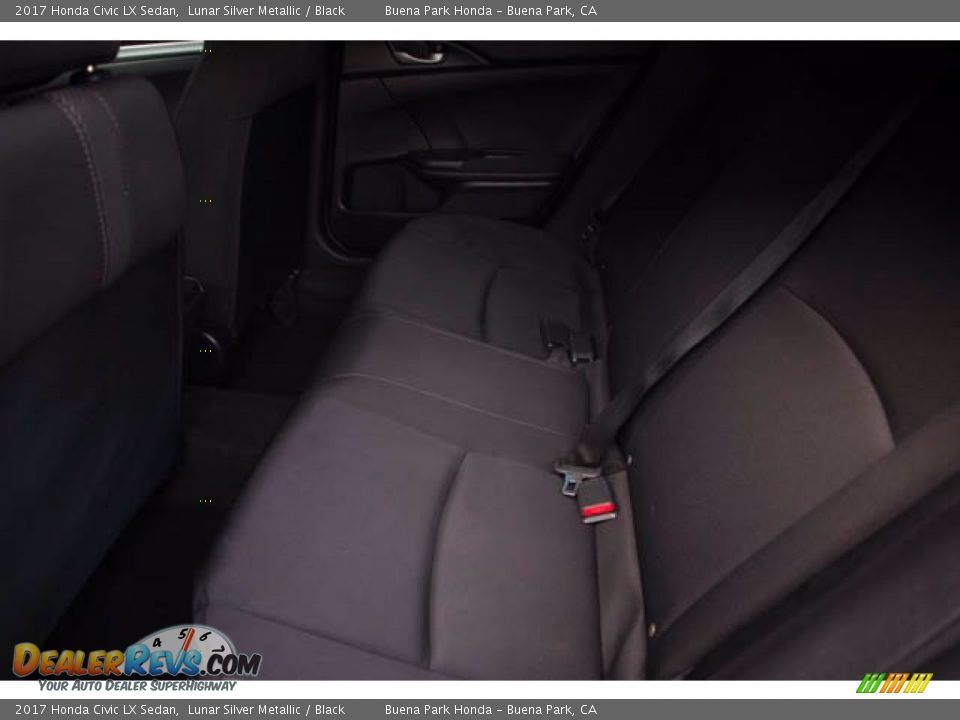 2017 Honda Civic LX Sedan Lunar Silver Metallic / Black Photo #4
