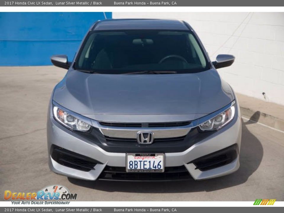 2017 Honda Civic LX Sedan Lunar Silver Metallic / Black Photo #7