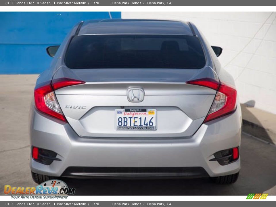 2017 Honda Civic LX Sedan Lunar Silver Metallic / Black Photo #11