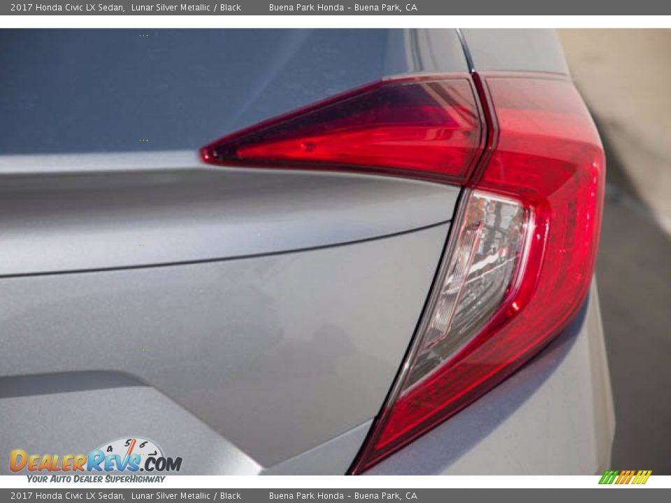 2017 Honda Civic LX Sedan Lunar Silver Metallic / Black Photo #13