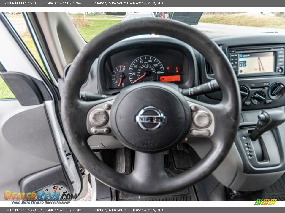 2014 Nissan NV200 S Glacier White / Gray Photo #35