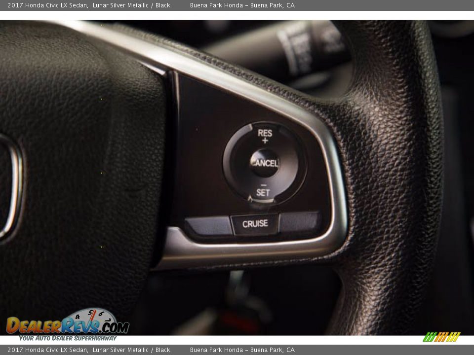 2017 Honda Civic LX Sedan Lunar Silver Metallic / Black Photo #17