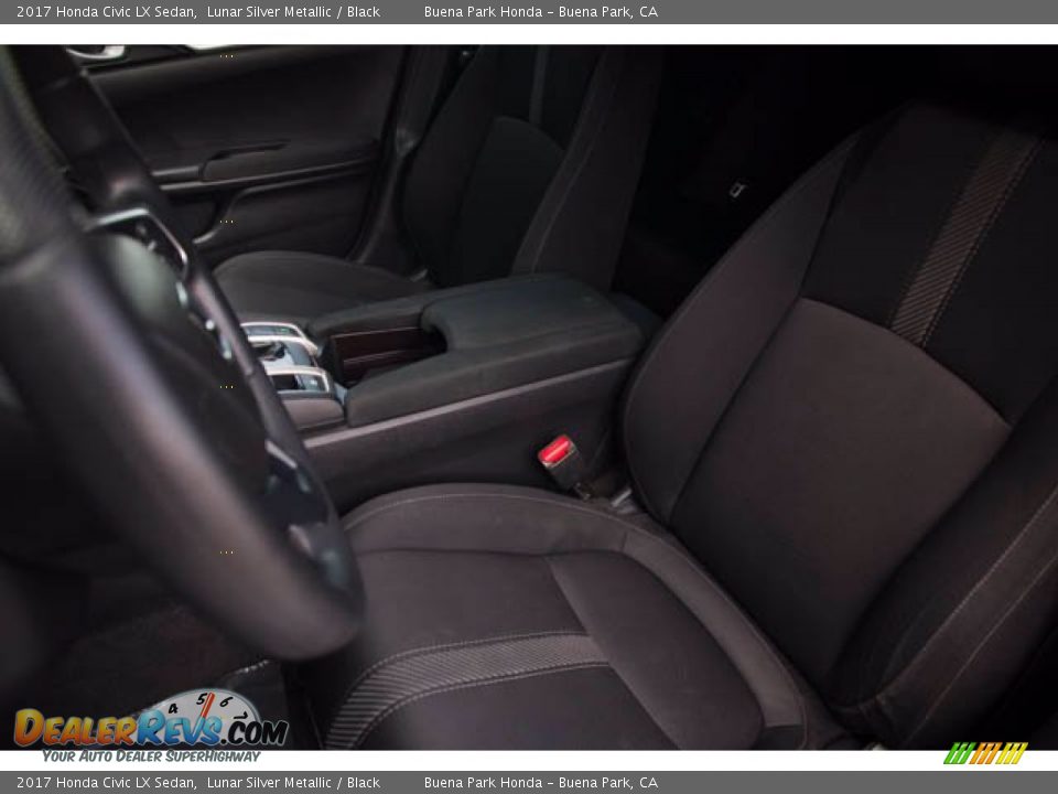 2017 Honda Civic LX Sedan Lunar Silver Metallic / Black Photo #19