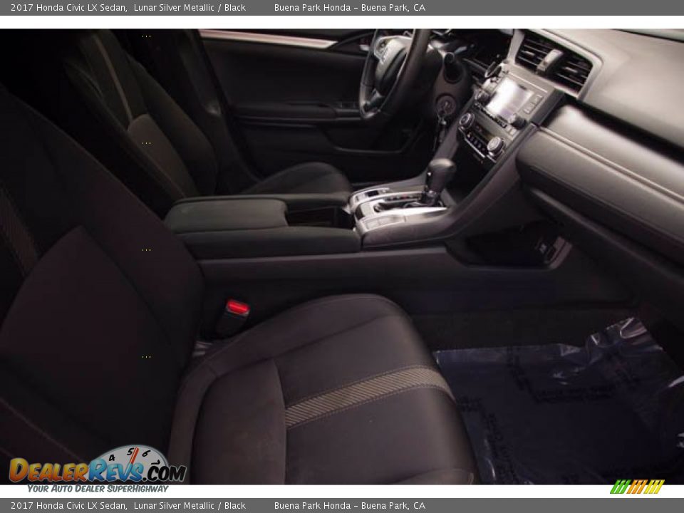 2017 Honda Civic LX Sedan Lunar Silver Metallic / Black Photo #24