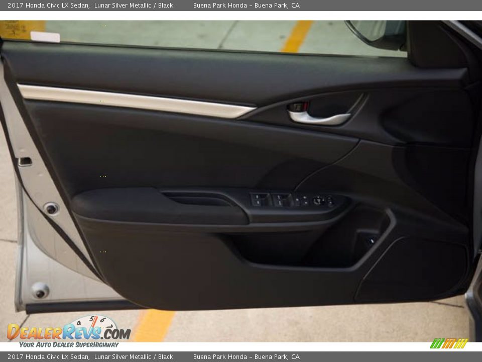 2017 Honda Civic LX Sedan Lunar Silver Metallic / Black Photo #29