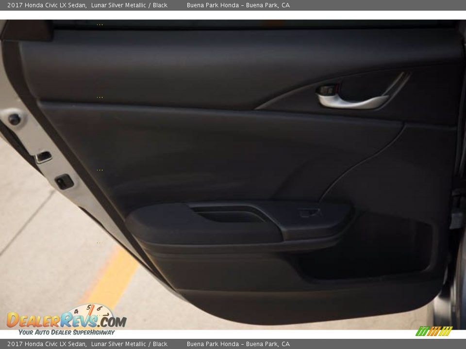2017 Honda Civic LX Sedan Lunar Silver Metallic / Black Photo #31