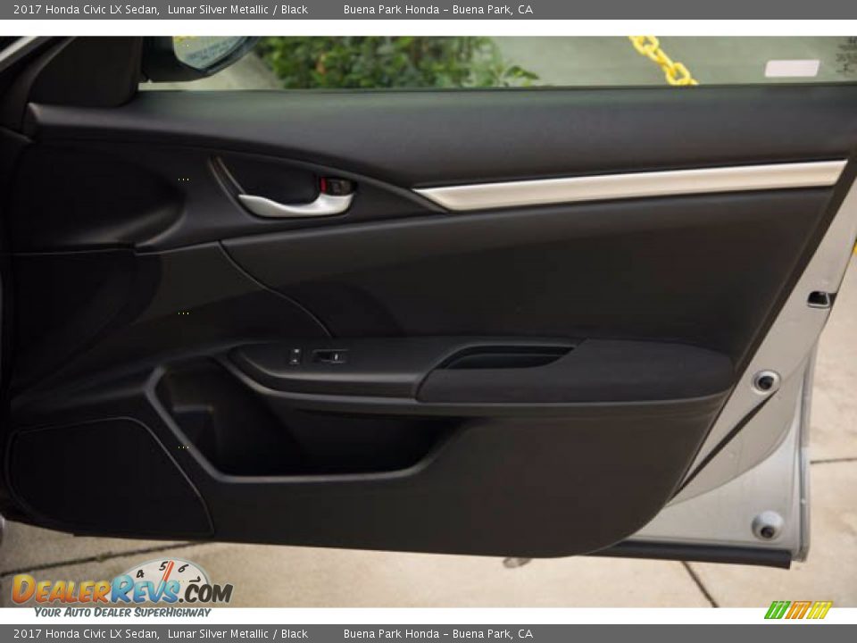 2017 Honda Civic LX Sedan Lunar Silver Metallic / Black Photo #33