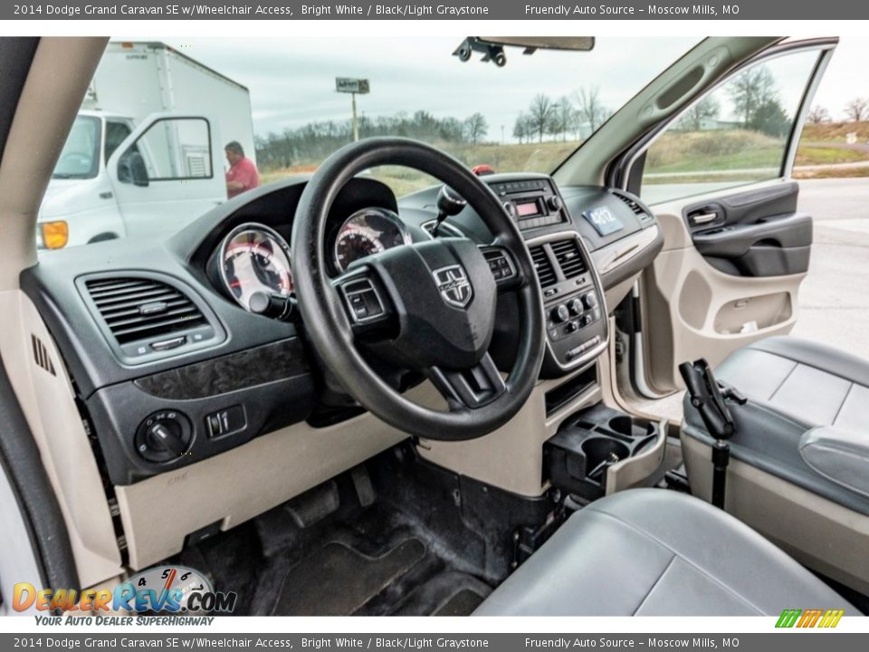 Black/Light Graystone Interior - 2014 Dodge Grand Caravan SE w/Wheelchair Access Photo #19