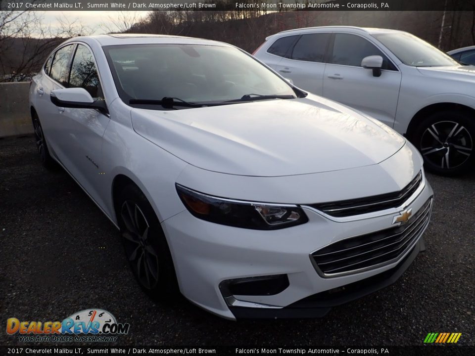 2017 Chevrolet Malibu LT Summit White / Dark Atmosphere/Loft Brown Photo #4