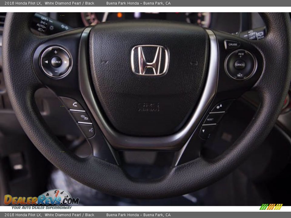 2018 Honda Pilot LX White Diamond Pearl / Black Photo #13