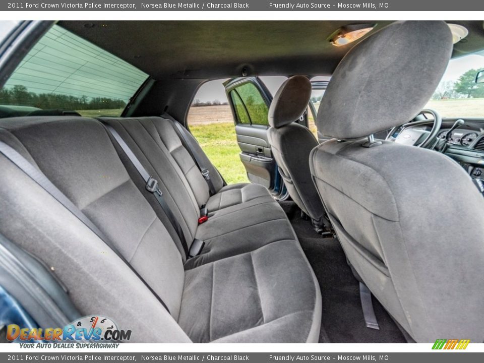 Rear Seat of 2011 Ford Crown Victoria Police Interceptor Photo #24