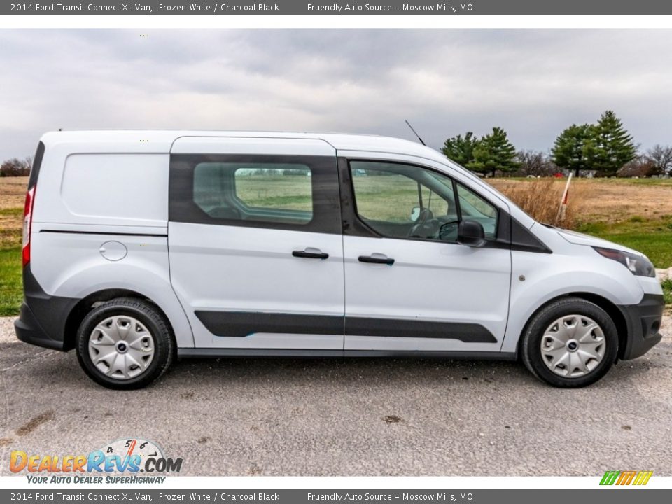 Frozen White 2014 Ford Transit Connect XL Van Photo #3