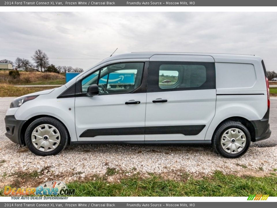 Frozen White 2014 Ford Transit Connect XL Van Photo #7