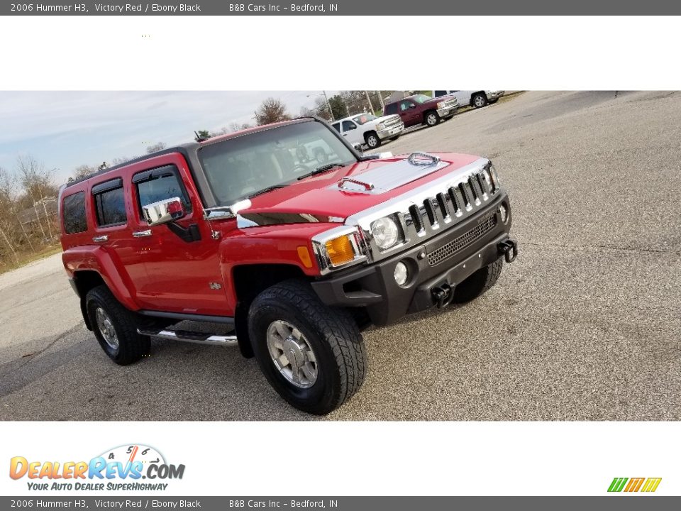 2006 Hummer H3 Victory Red / Ebony Black Photo #1