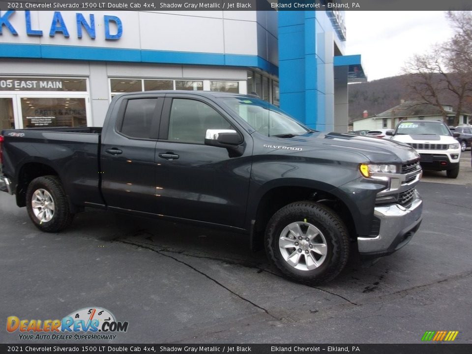 2021 Chevrolet Silverado 1500 LT Double Cab 4x4 Shadow Gray Metallic / Jet Black Photo #2