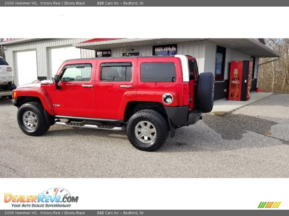 2006 Hummer H3 Victory Red / Ebony Black Photo #3