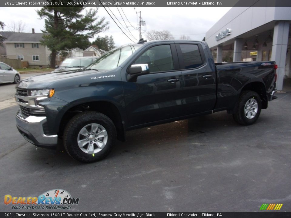 2021 Chevrolet Silverado 1500 LT Double Cab 4x4 Shadow Gray Metallic / Jet Black Photo #4