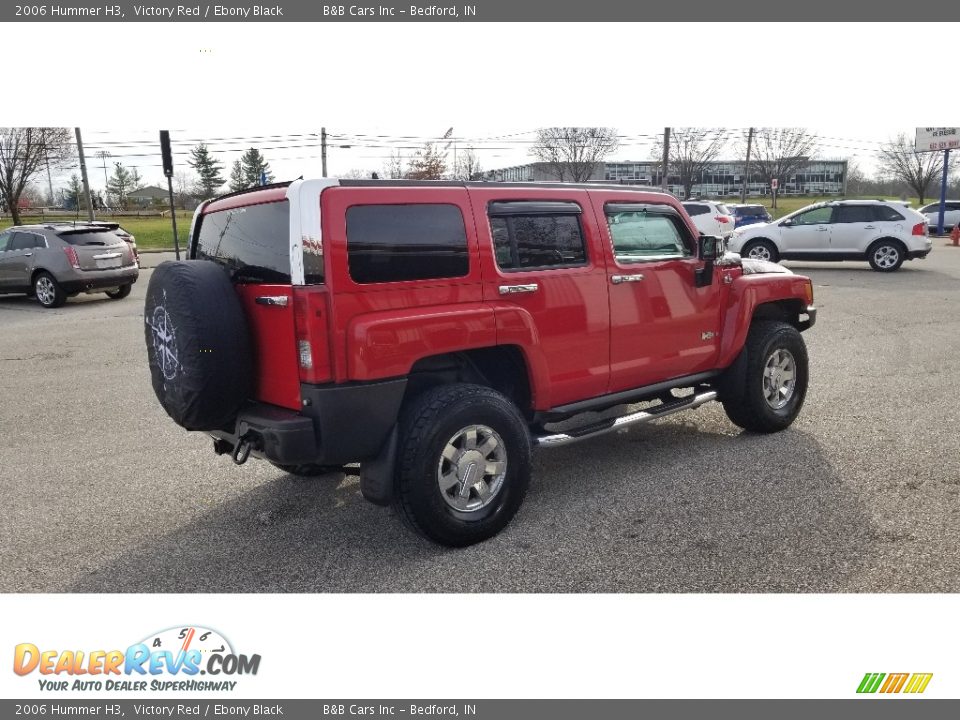 2006 Hummer H3 Victory Red / Ebony Black Photo #5