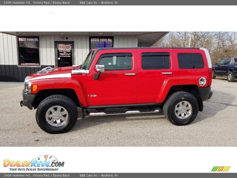 2006 Hummer H3 Victory Red / Ebony Black Photo #6