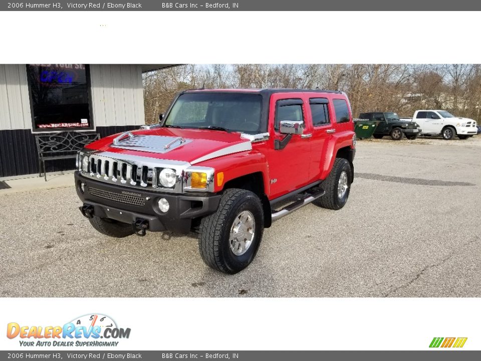 2006 Hummer H3 Victory Red / Ebony Black Photo #8