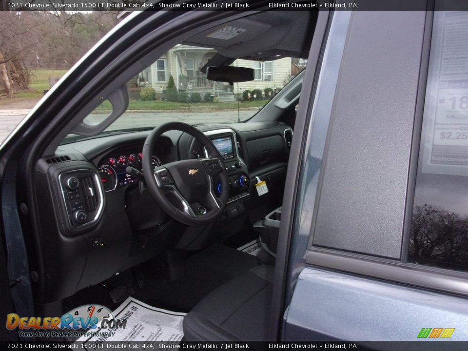 2021 Chevrolet Silverado 1500 LT Double Cab 4x4 Shadow Gray Metallic / Jet Black Photo #13