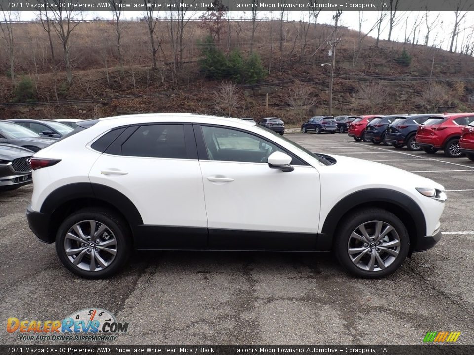 2021 Mazda CX-30 Preferred AWD Snowflake White Pearl Mica / Black Photo #1