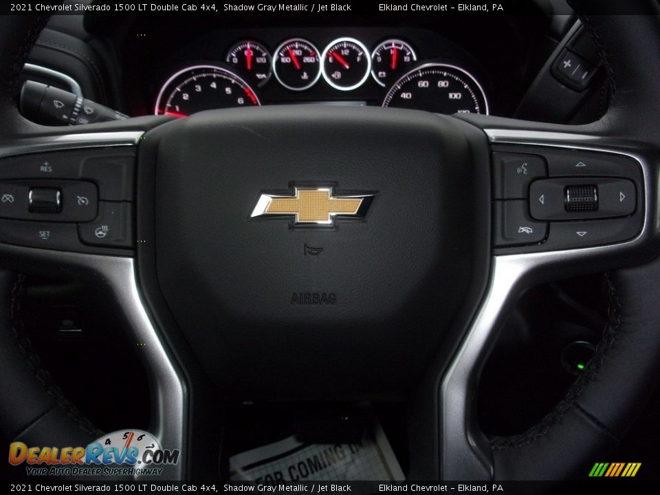 2021 Chevrolet Silverado 1500 LT Double Cab 4x4 Shadow Gray Metallic / Jet Black Photo #19