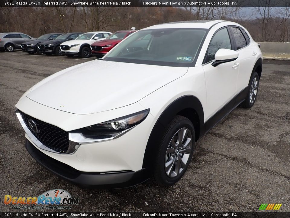 2021 Mazda CX-30 Preferred AWD Snowflake White Pearl Mica / Black Photo #5