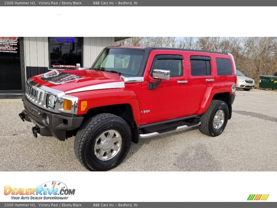 2006 Hummer H3 Victory Red / Ebony Black Photo #21