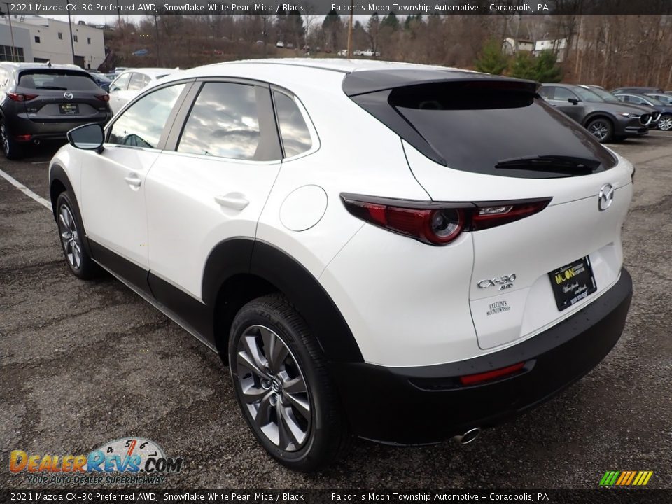 2021 Mazda CX-30 Preferred AWD Snowflake White Pearl Mica / Black Photo #6