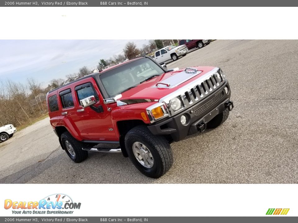 2006 Hummer H3 Victory Red / Ebony Black Photo #22