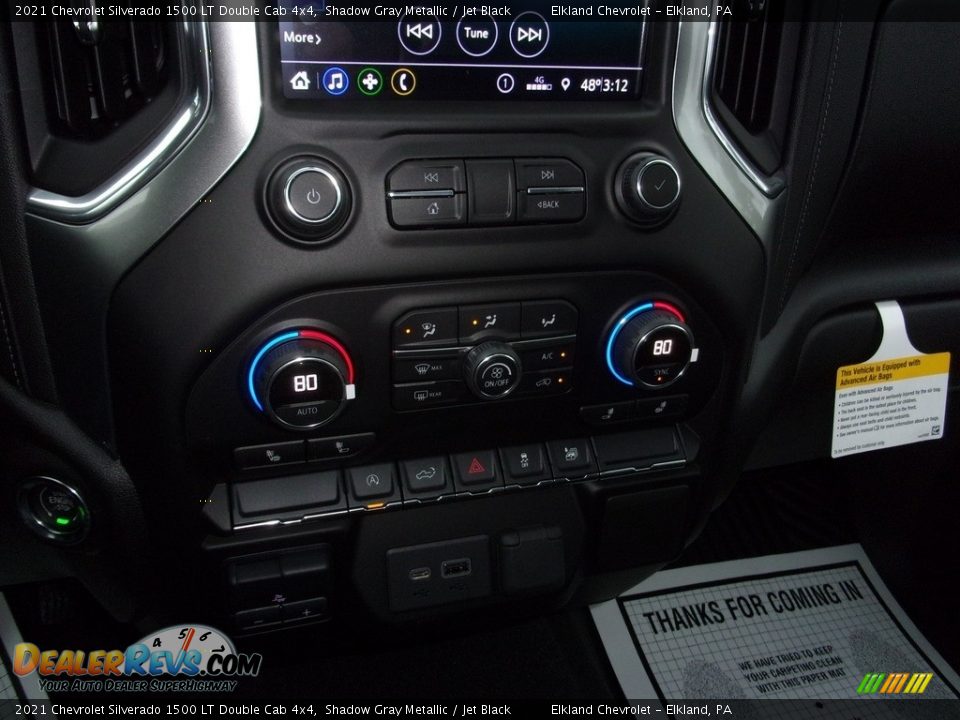 2021 Chevrolet Silverado 1500 LT Double Cab 4x4 Shadow Gray Metallic / Jet Black Photo #25