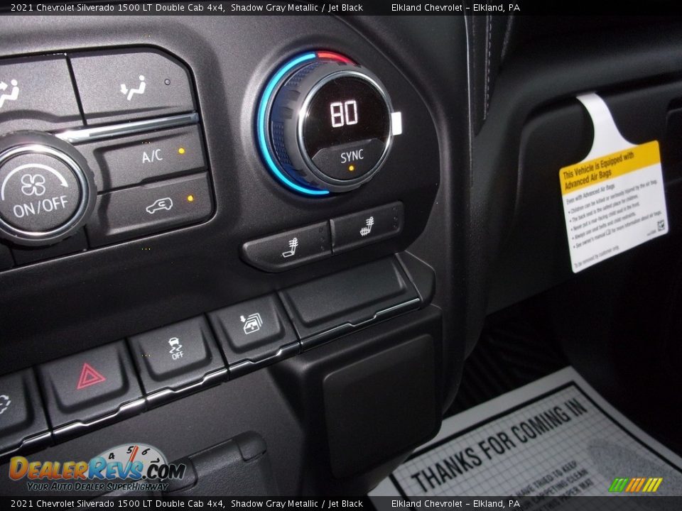 2021 Chevrolet Silverado 1500 LT Double Cab 4x4 Shadow Gray Metallic / Jet Black Photo #27
