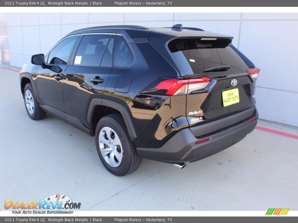 2021 Toyota RAV4 LE Midnight Black Metallic / Black Photo #6