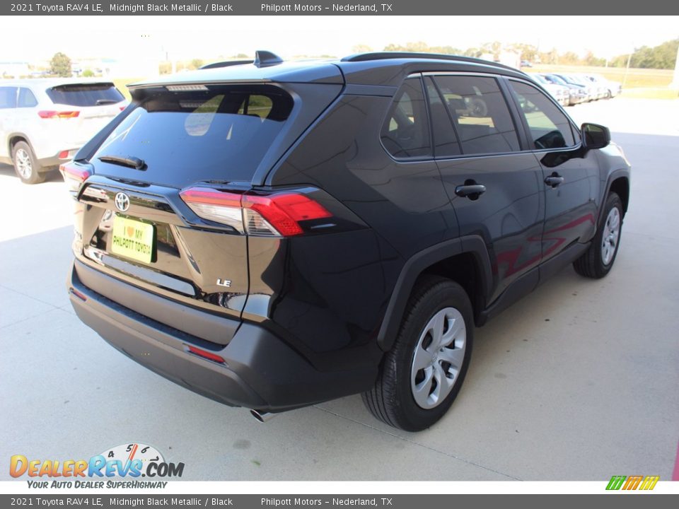 2021 Toyota RAV4 LE Midnight Black Metallic / Black Photo #8