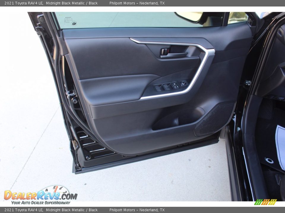 2021 Toyota RAV4 LE Midnight Black Metallic / Black Photo #9