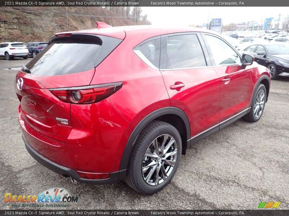 2021 Mazda CX-5 Signature AWD Soul Red Crystal Metallic / Caturra Brown Photo #2