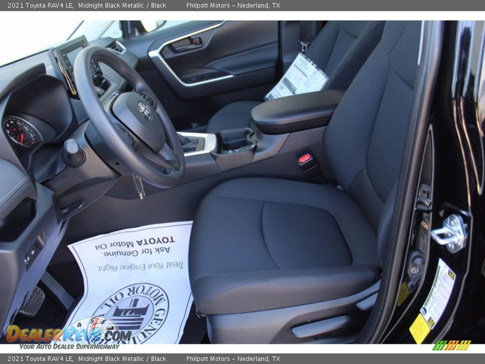 2021 Toyota RAV4 LE Midnight Black Metallic / Black Photo #10