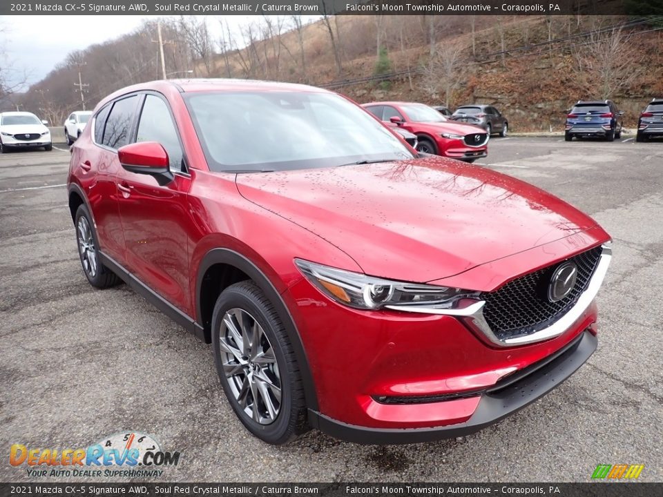 Front 3/4 View of 2021 Mazda CX-5 Signature AWD Photo #3
