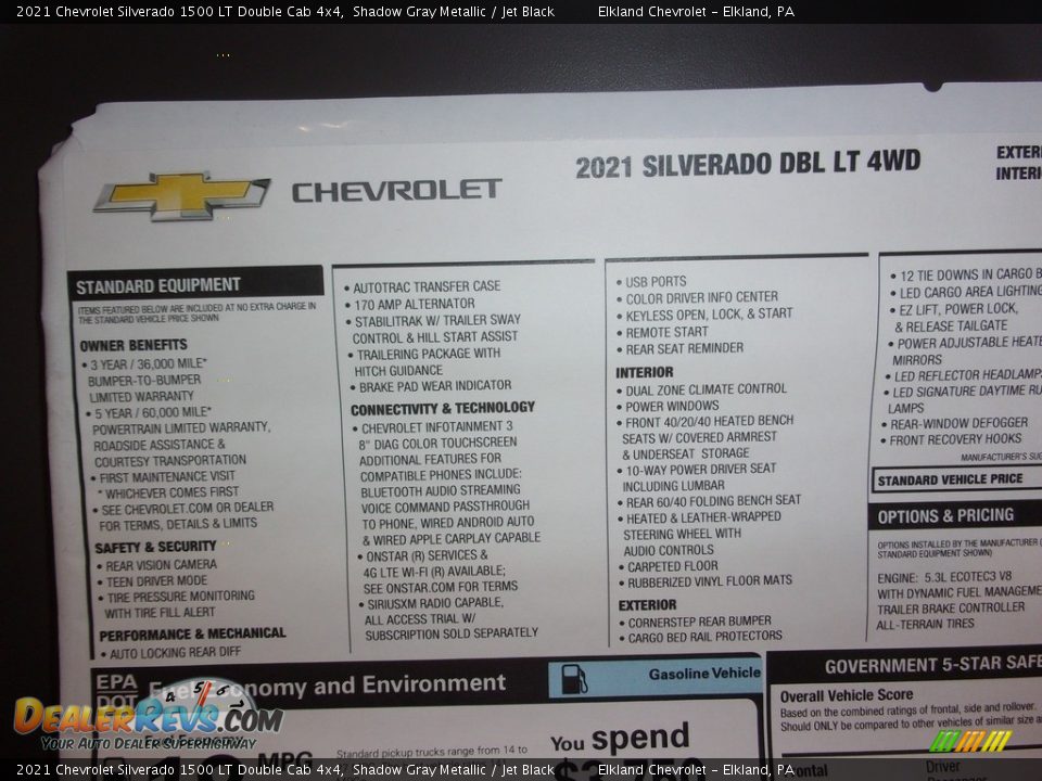 2021 Chevrolet Silverado 1500 LT Double Cab 4x4 Shadow Gray Metallic / Jet Black Photo #33