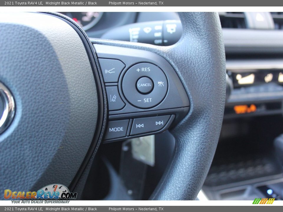 2021 Toyota RAV4 LE Midnight Black Metallic / Black Photo #12