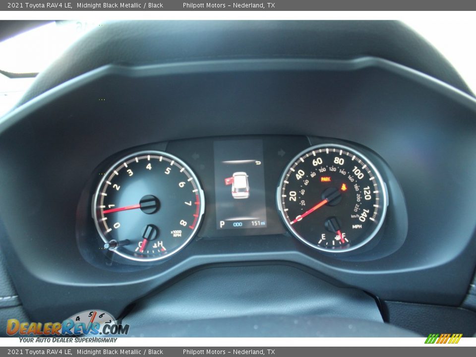 2021 Toyota RAV4 LE Midnight Black Metallic / Black Photo #13