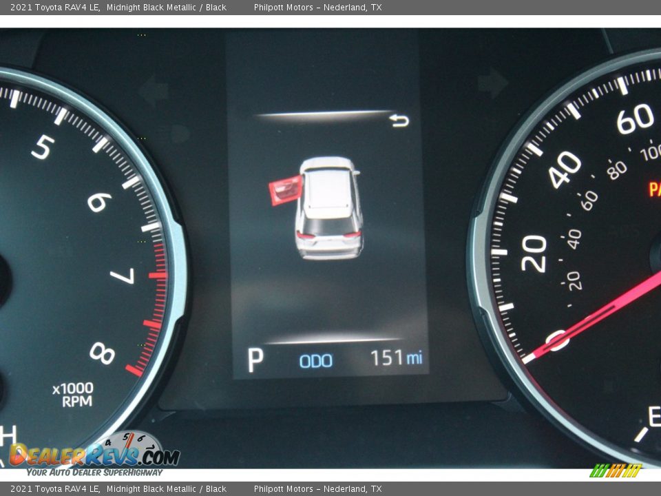 2021 Toyota RAV4 LE Midnight Black Metallic / Black Photo #14
