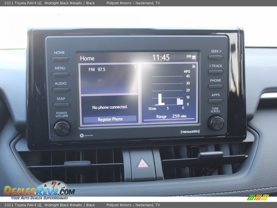 2021 Toyota RAV4 LE Midnight Black Metallic / Black Photo #15