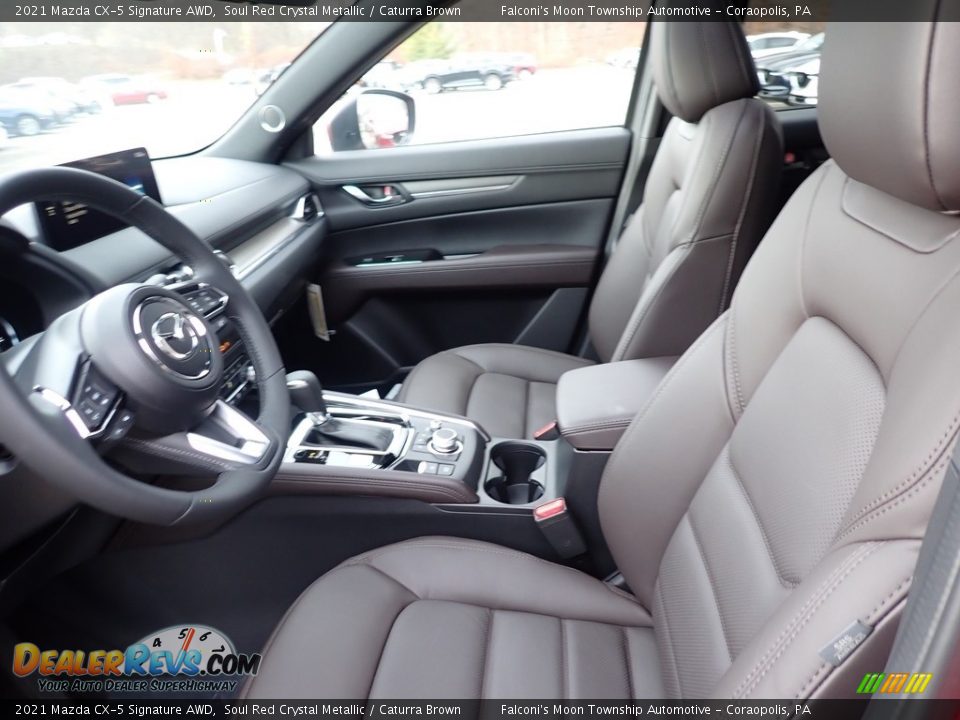 Front Seat of 2021 Mazda CX-5 Signature AWD Photo #10