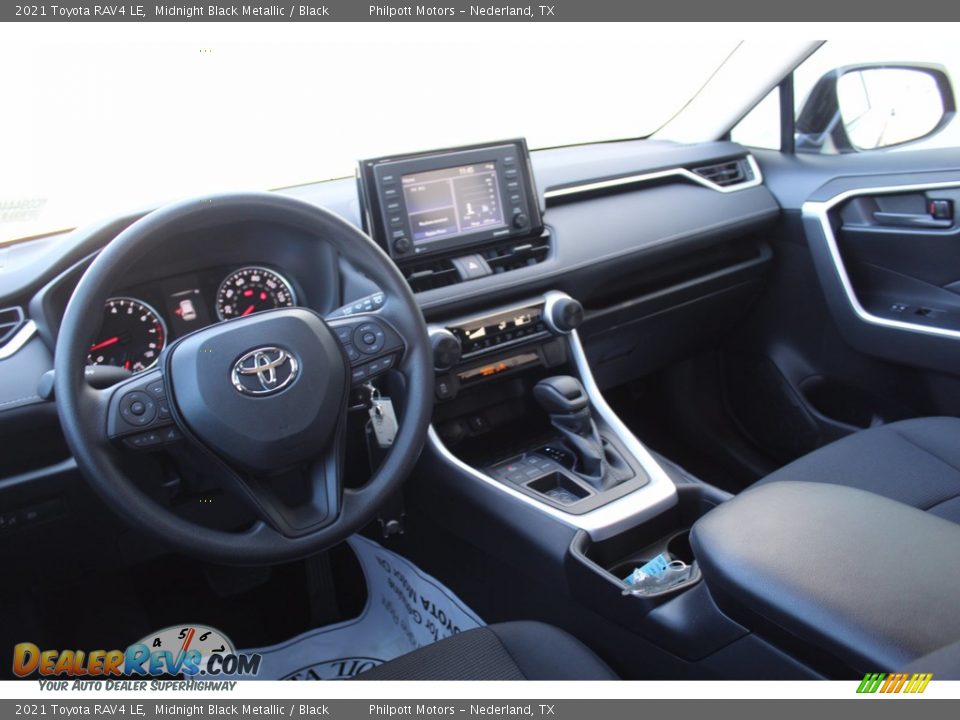 2021 Toyota RAV4 LE Midnight Black Metallic / Black Photo #20