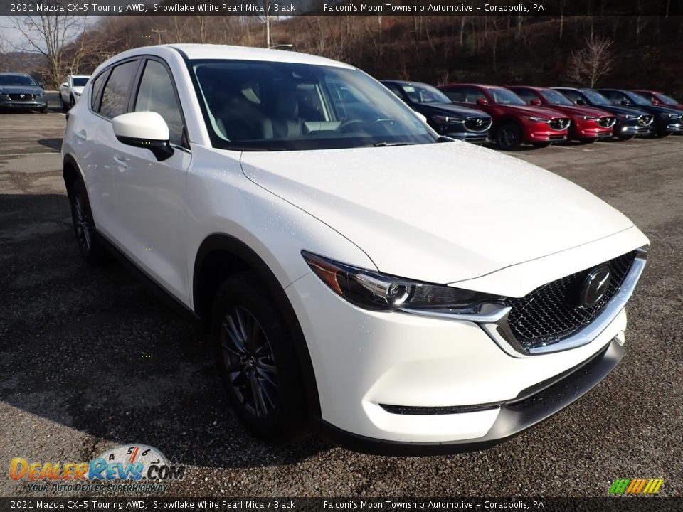 2021 Mazda CX-5 Touring AWD Snowflake White Pearl Mica / Black Photo #3