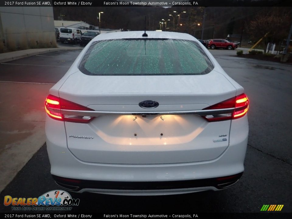 2017 Ford Fusion SE AWD Oxford White / Ebony Photo #3