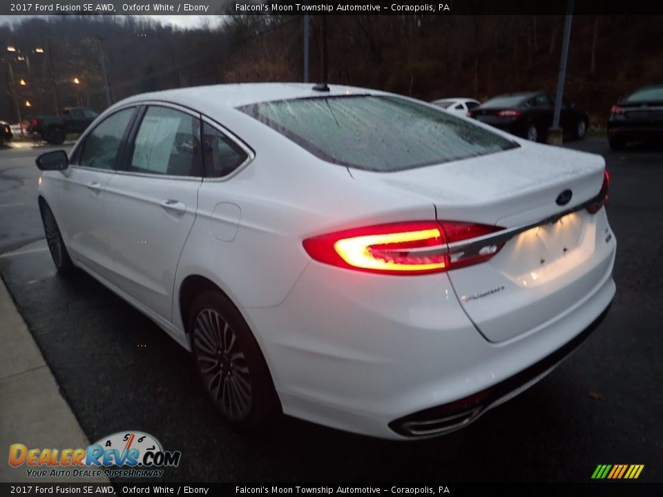 2017 Ford Fusion SE AWD Oxford White / Ebony Photo #5